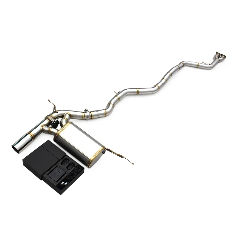 Custom Single Pipe For Bmw M3/m4 F80/f82 3.0t 2014-2019 Exhaust Muffler With Electric Motor Left