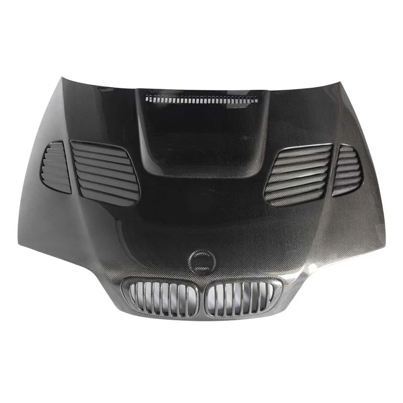 Customized Black Gtr Style Carbon Fiber Bonnet Hood For Bmw E46 M3 4 Door Coupe Carbon Fibre Engine
