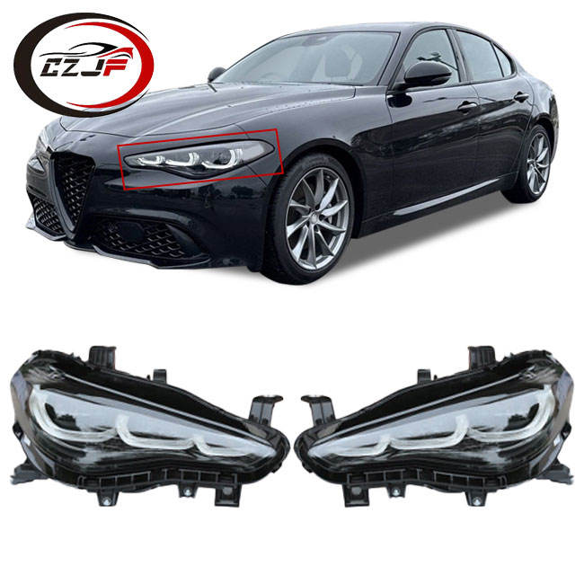 CZJF LED Headlights for Alfa Romeo Giulia Quadrifoglio 2016 2017 2018 2019 2020 2021 2022 50564104 50547582 50553226 50561022
