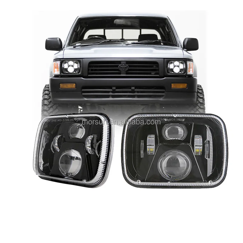 Dot Certified 5x7 Led Projector Headlights For 1983-2004 Toyota Hilux Accessories Pickup Truck