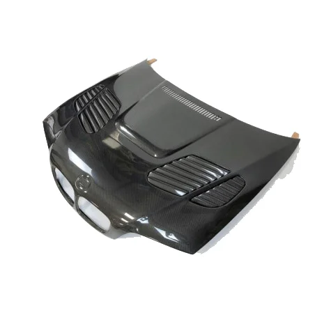 E46 M3 Carbon Fiber Front Engine Hood Gtr Carbon Fit For Bmw 3 Series E46 Coupe