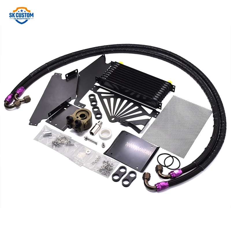 Engine Oil Coolant Kit For Toyota Gr86 Subaru Brz Zd8 Zn8 Fa24 Air-guide Style Oil Cooler Kit