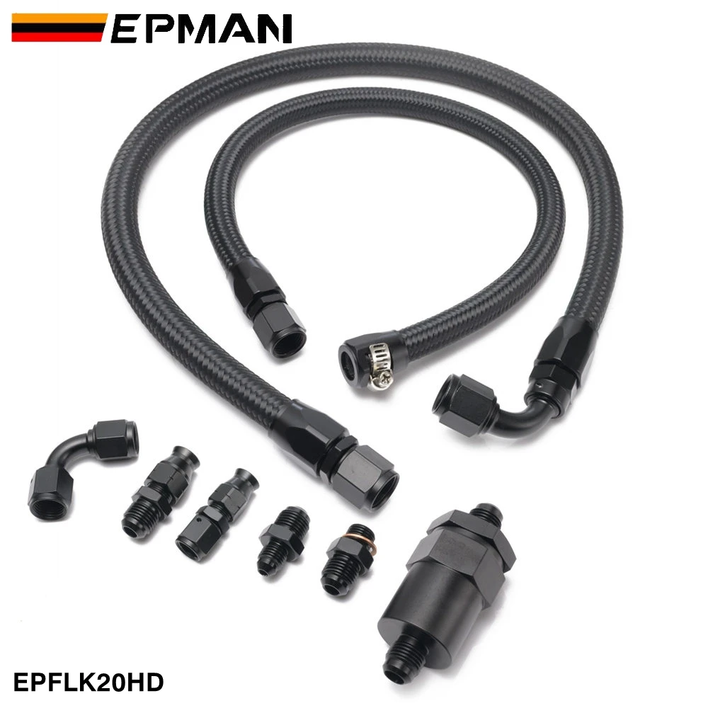 Epman K Series Tucked Fuel Line Kit For Honda Civic Integra Feed Return Line K20 K24 Fuel Set Epflk20hd