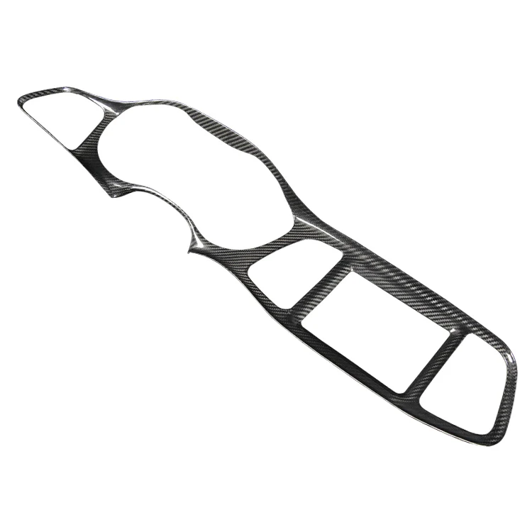ES Real Carbon Fiber Center Console Trim Panel Frame For Dodge Challenger SRT Interior
