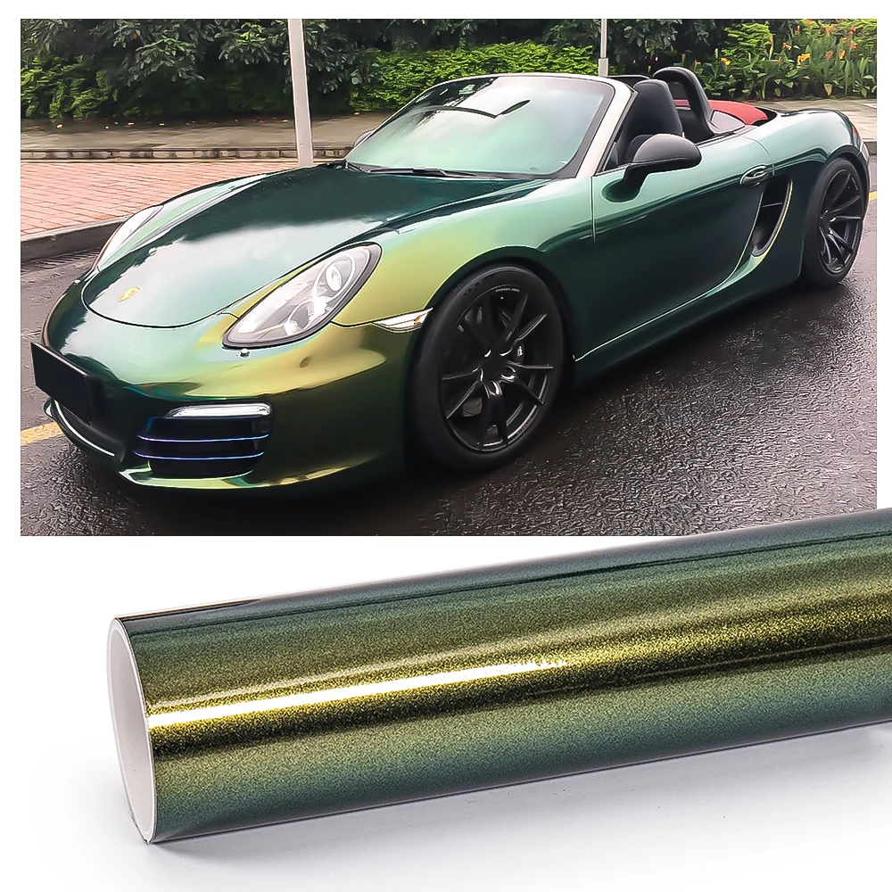 Exclusive Premium Pvc Car Wrap Film 1.52m X 16.5m Chrome Effect Body Decals Chameleon Car Wrap Film Vinyl Car Stickers