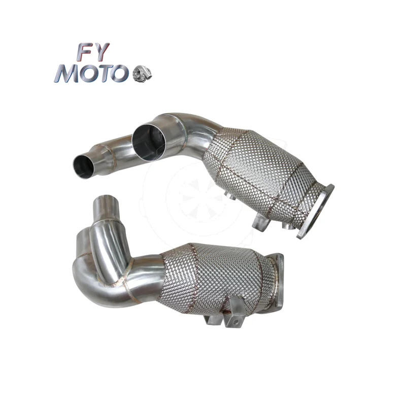 Exhaust Catted Downpipe For Porsceh 991.2 Carrera 2017+ With Heat Shield