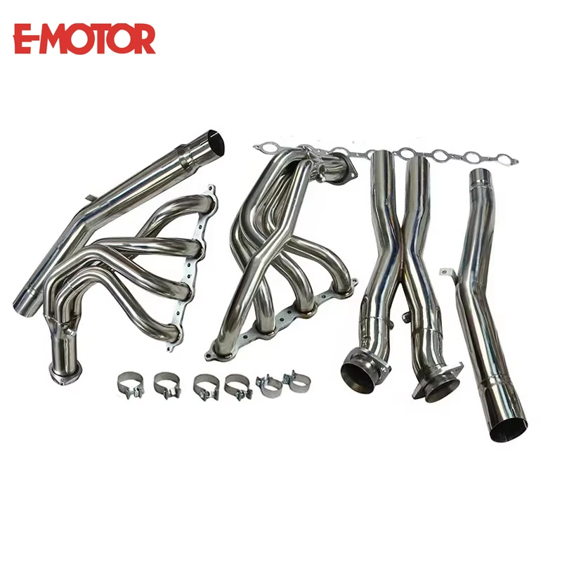 Exhaust Header For 2005-2013 Chevy Corvette C6 Ls2 Ls3 V8 6.0l 6.2l 7.0l Exhaust Header Cross X-pipe Kit