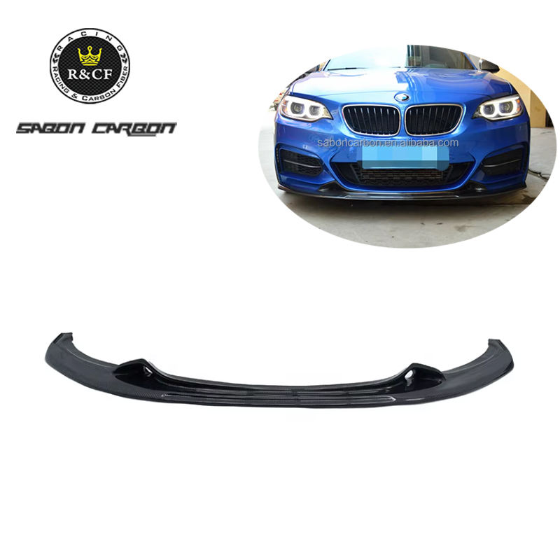 Exot Style Carbon Fiber Front Lip Front Bumper Splitter for BMW F22 F23 M235i M-sport 2014-2017