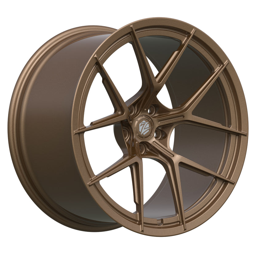 F30/G80 BMW M4 TE37-Style Forged Aluminum Wheels - Anthracite Grey, 5x120/5x114.3, T6061-T6, JWL | Forged Rims & Concave Wheels