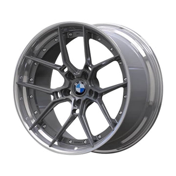 F80 BMW M3 Monoblock Deep-Concave Forged Alloy Wheels - 19x9.5/20x10.5, Titanium Grey, 5x120 | Deep Concave Rims & Forged Wheels