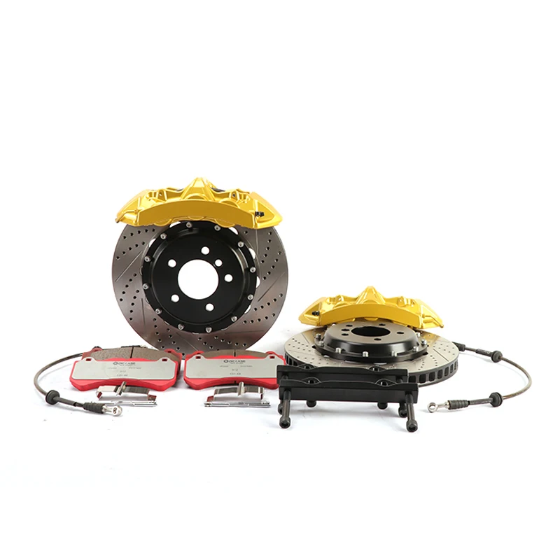 Factory Front 6 Pot 380mm Drilled And Slotted Brake Caliper Disc Kit For Bmw E92 M3 20 Inch
