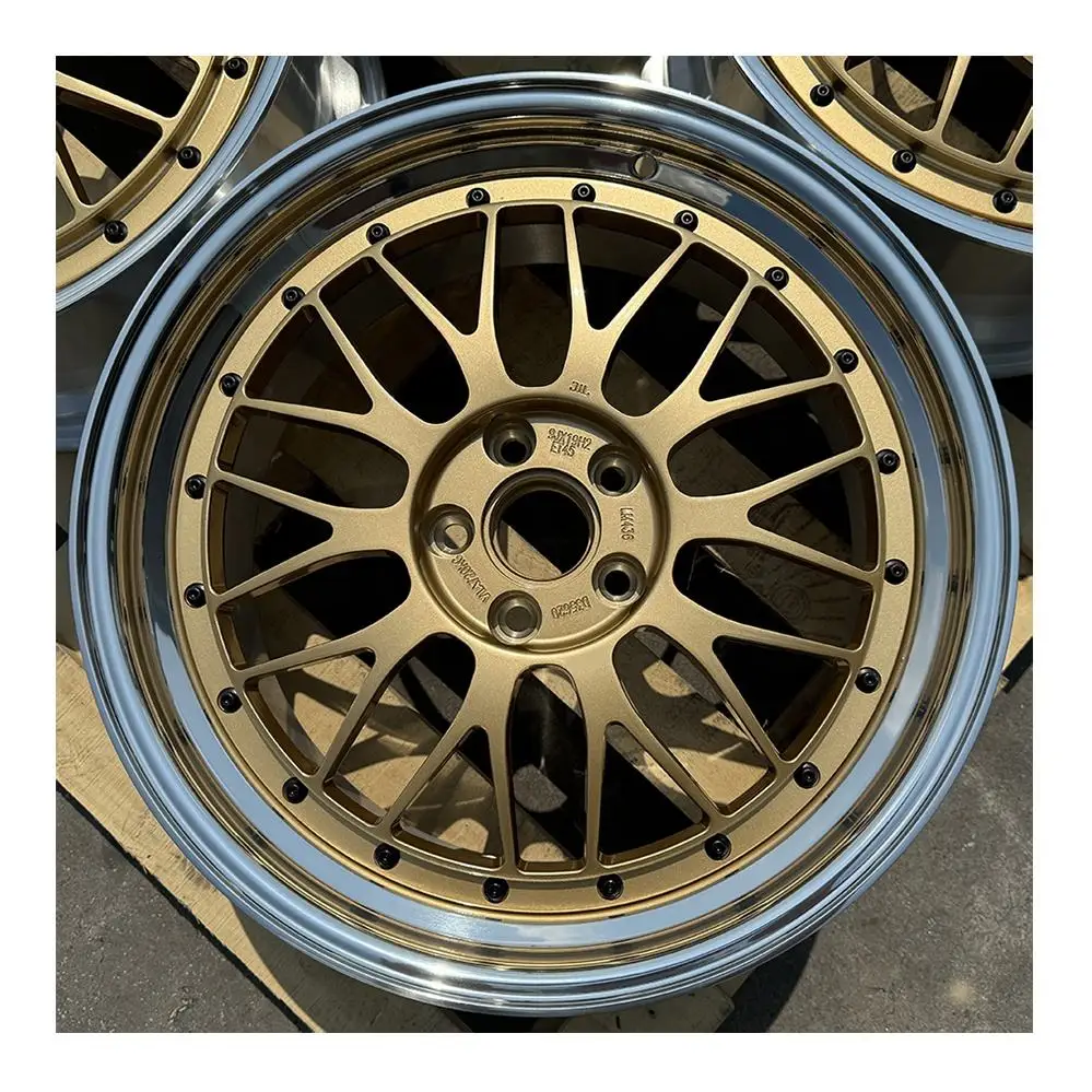Factory Hotsale Custom Size18-24inch Piece Wheels Pcd 5x120 5x112 Rims Custom Polished Lip Forged