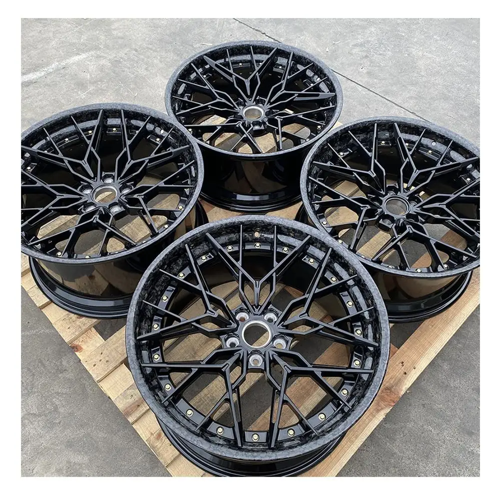 Factory Hotsale Wheel Rims 20 21 22 24 Inch 2 Piece Style Alloy Racing Car Wheels Custom 5x112