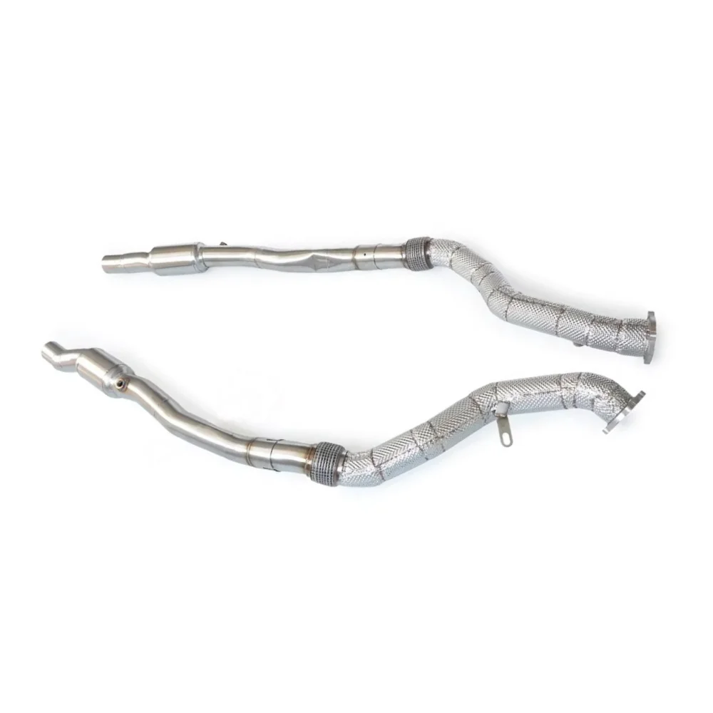 Factory Oem Direct Downpipe Exhaust Head For Audi Rs7 Rs6 C6 5.0t 2007-2011 Ss304 Front Pipe