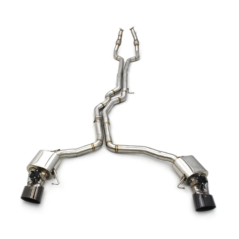 Factory Outlet Stainless Steel Exhaust Pipe Muffler Car Exhaust Pipe Resonator Delete For Audi