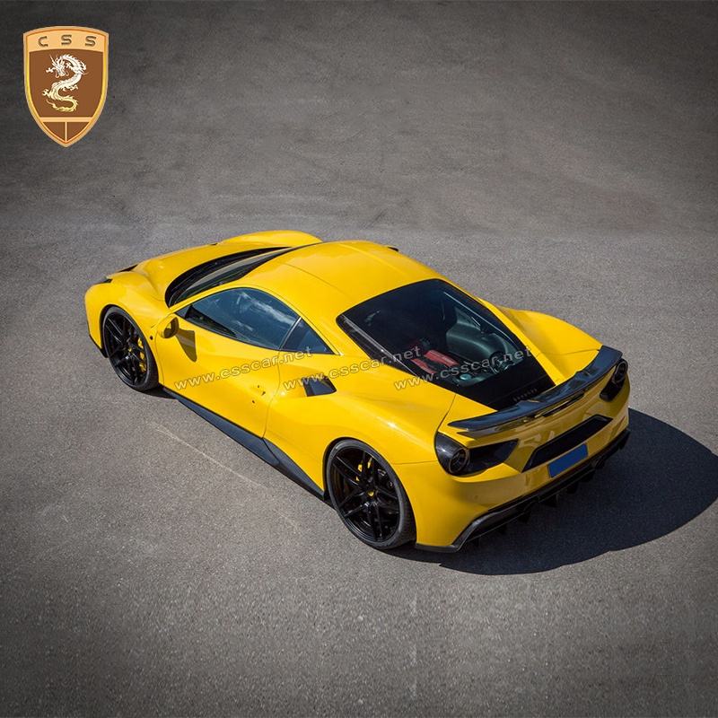Ferrari 488 Carbon Fiber Body Kit - N Style: Side Skirts, Front Lip, Diffuser, Rear Wing | Full Aero Kit & Body Kit — photo 4
