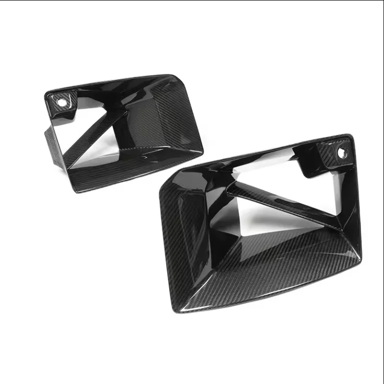 For Bmw G87 M2 2023-2026 Dry Carbon Fiber Mp Style Front Bumper Air Ducts Vents Covers Side Mesh Grille 51115a44f43 51115a44f42