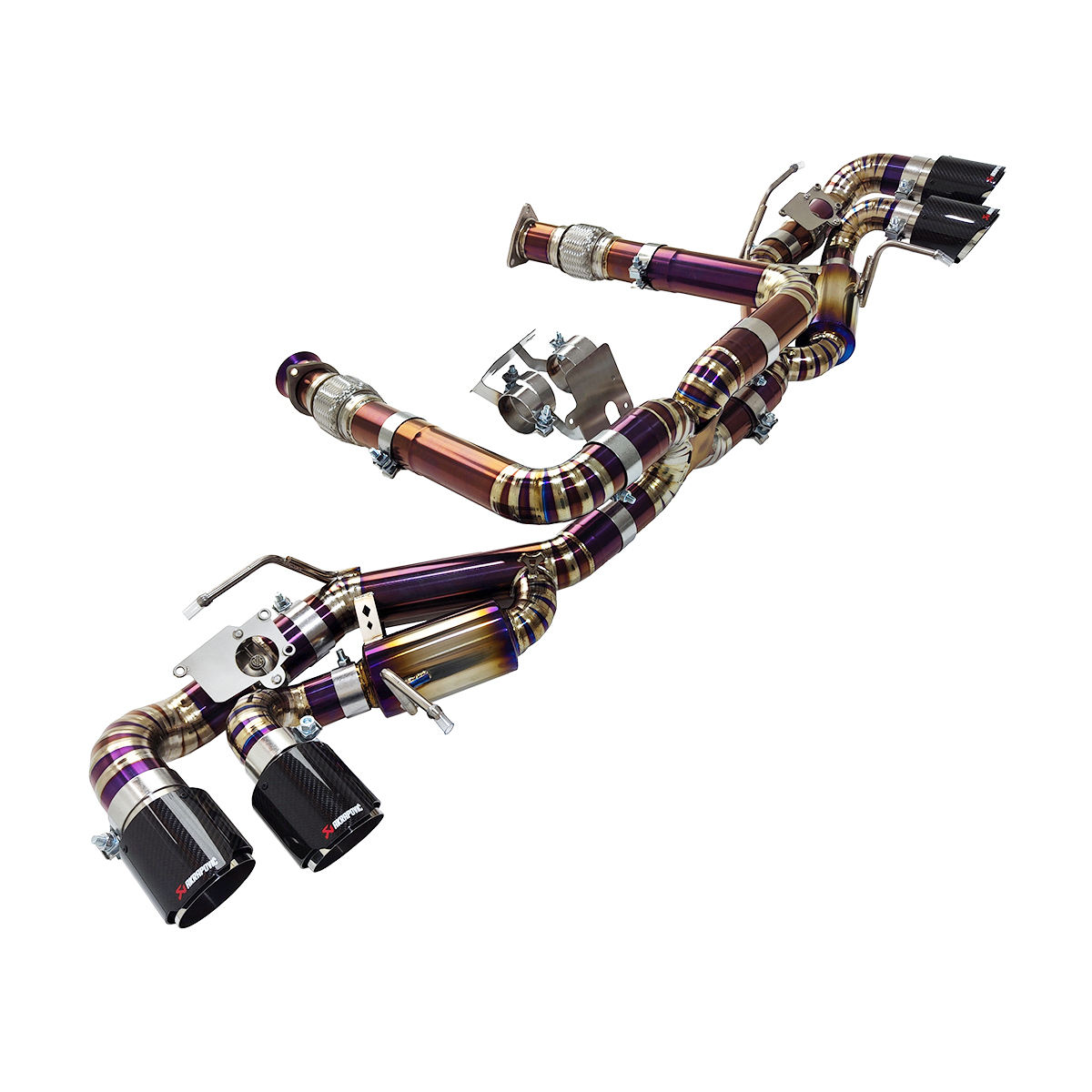 For Corvette C8 6.2L V8 Exhaust of Titanium Alloy Valve Exhaust Muffler Ecnal Product