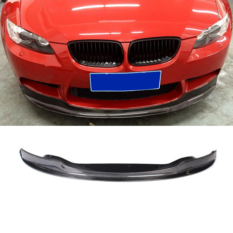 For E92 M3 a Style Carbon Fiber Front Lip for BMW E90 E92 M3 bumper 2005-2011