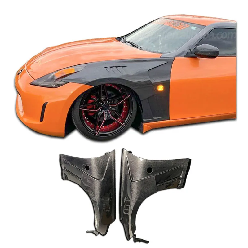 For Nissan Z34 370z Carbon Fiber Front Fender Spoiler 370z Body Kit Carbon Fender