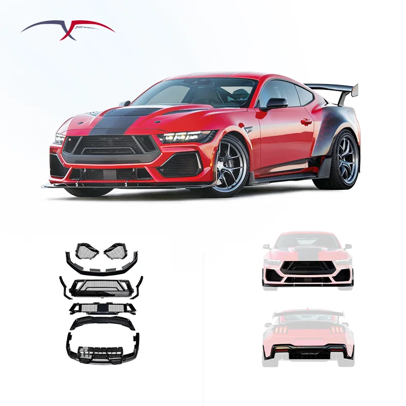 Ford Mustang GT350 Facelift Body Kit Front Lip Grill Rear Diffuser Rear Spoiler 1:1 OEM Style