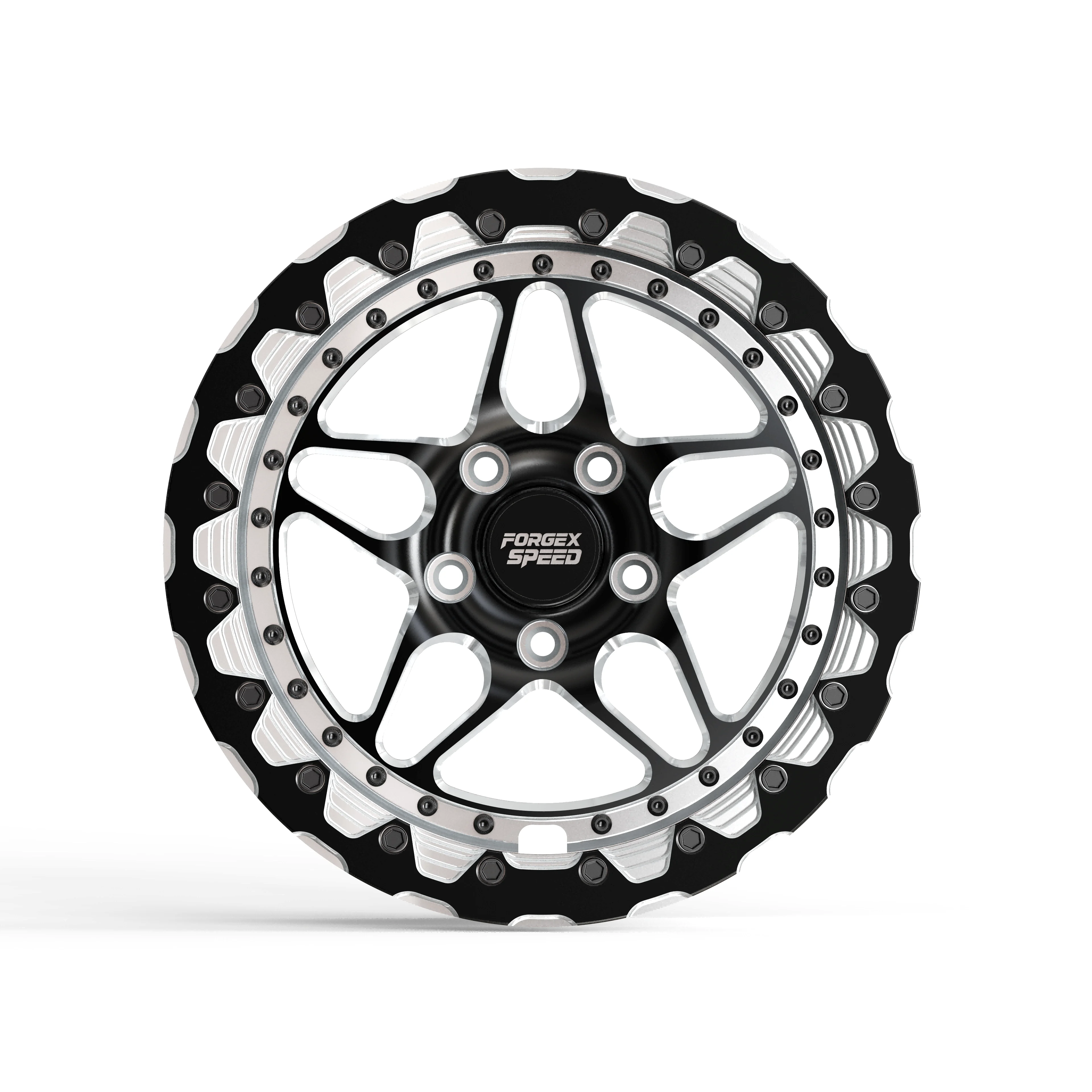 Forged 6061-t6 Beadlock Rims 17 18 Inch 5x112 5x114.3 Custom Drag Racing Wheels For Mustang Chevrolet Camaro Ss Nissan Toyota