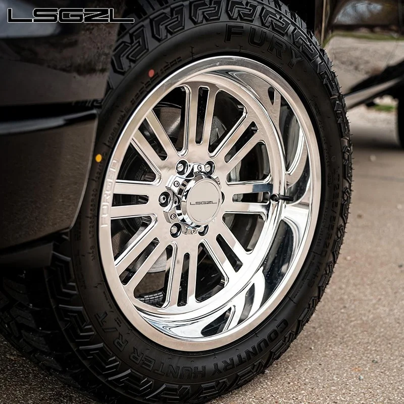 Forged Alloy Deep Dish 6 Holes 8 Holes 8x180 6x139.7 Custom 22-30 Inch For Chevy Silverado F250