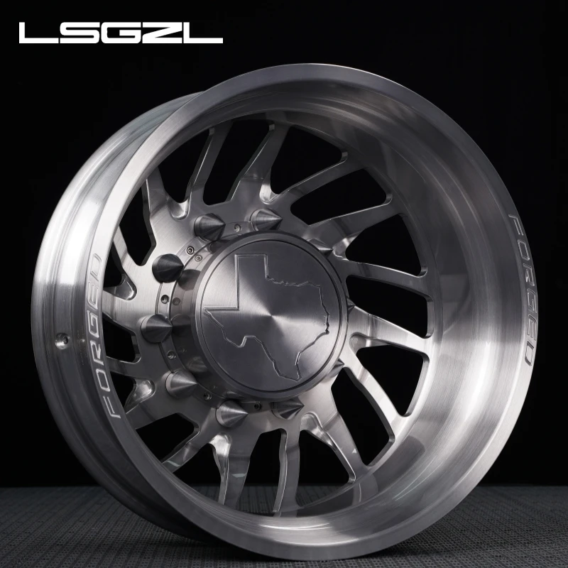 Forged Alloy Dually Rim Wide Wheels For Truck. F350. Gmc Silverado 22 24 26 Inch 8x210 10x285.75