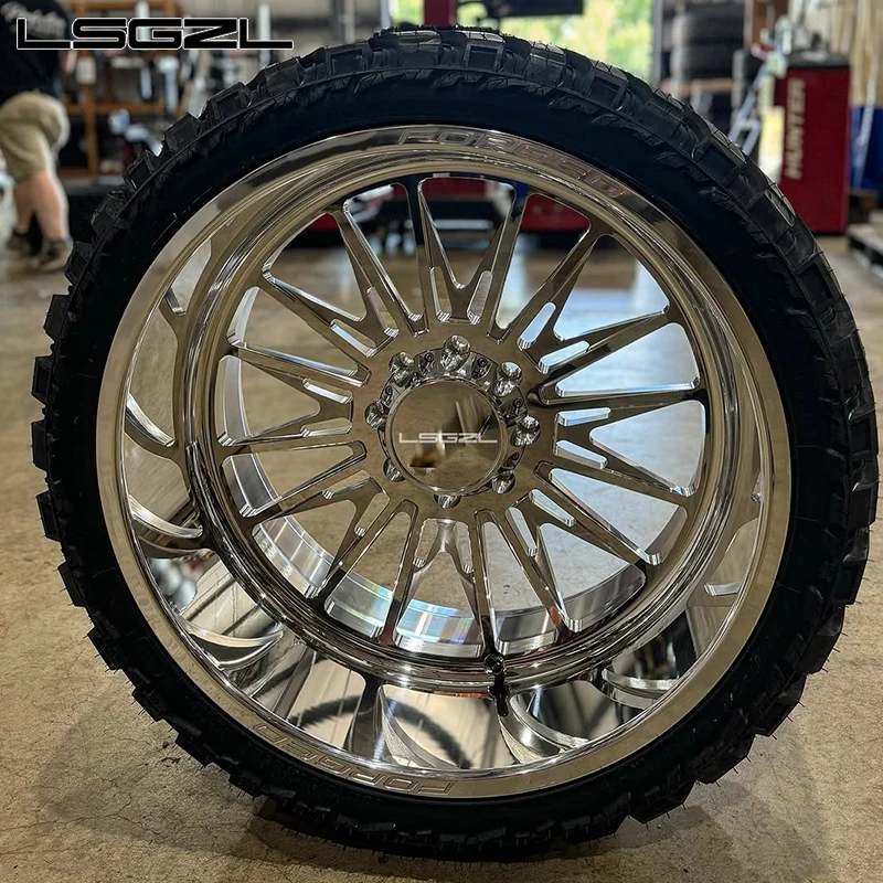 Forged Deep Dish Lip Concave Alloy Rims 17-30 Inch 8x170 5x139.7 6x139.7 Custom For C10 F150 Pickup