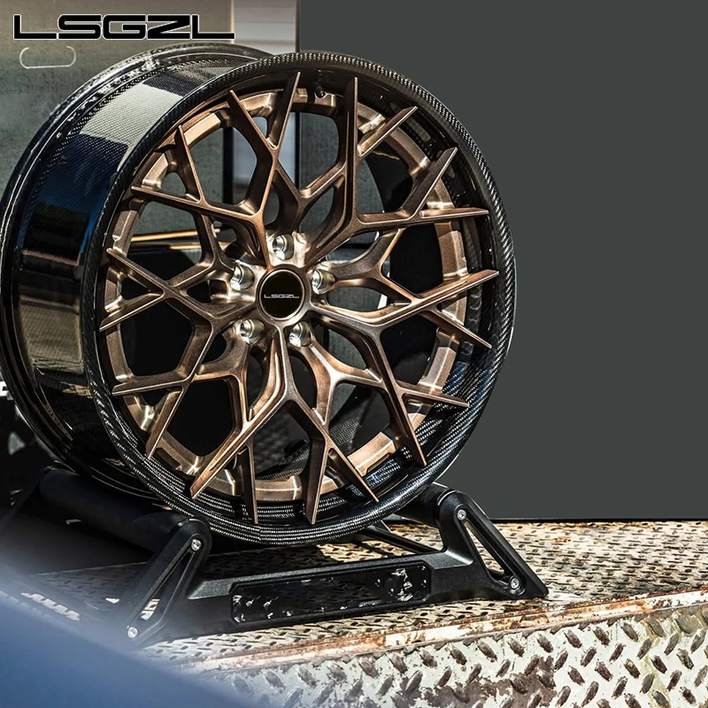 Forged Wrap Carbon Fiber Custom 2-piece 5x130 5x114.3 5x112 19 20 21 22 Inch Concave Rims