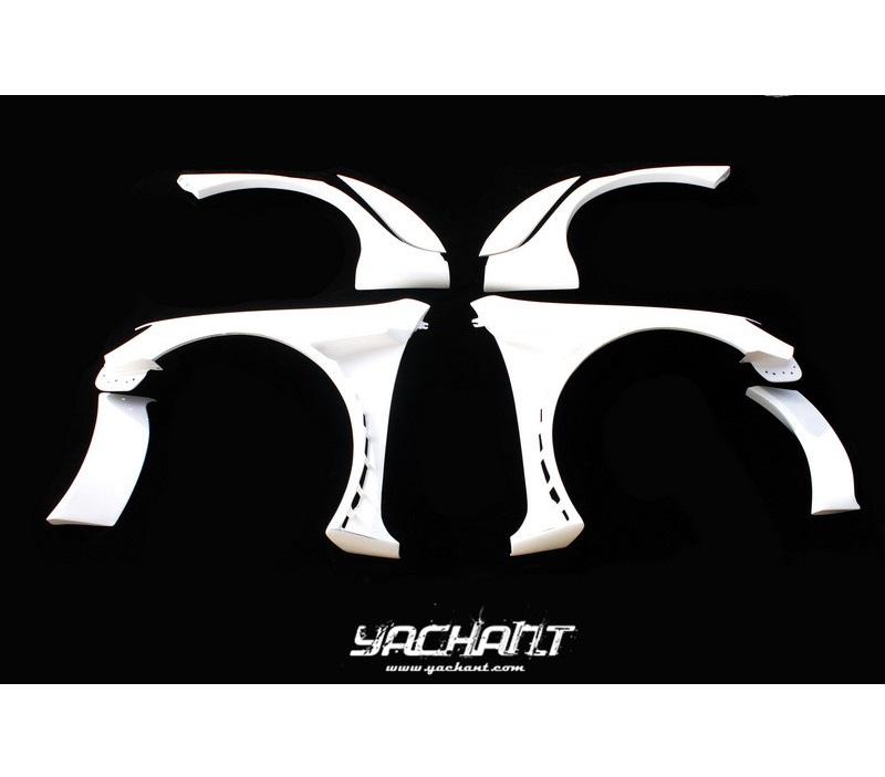 FRP Fiber Glass Fender Kits Fit for 2009 to 2012 Golf 6 VI & GT I& R20 Racing Style Wide Fender Flare Bodykit