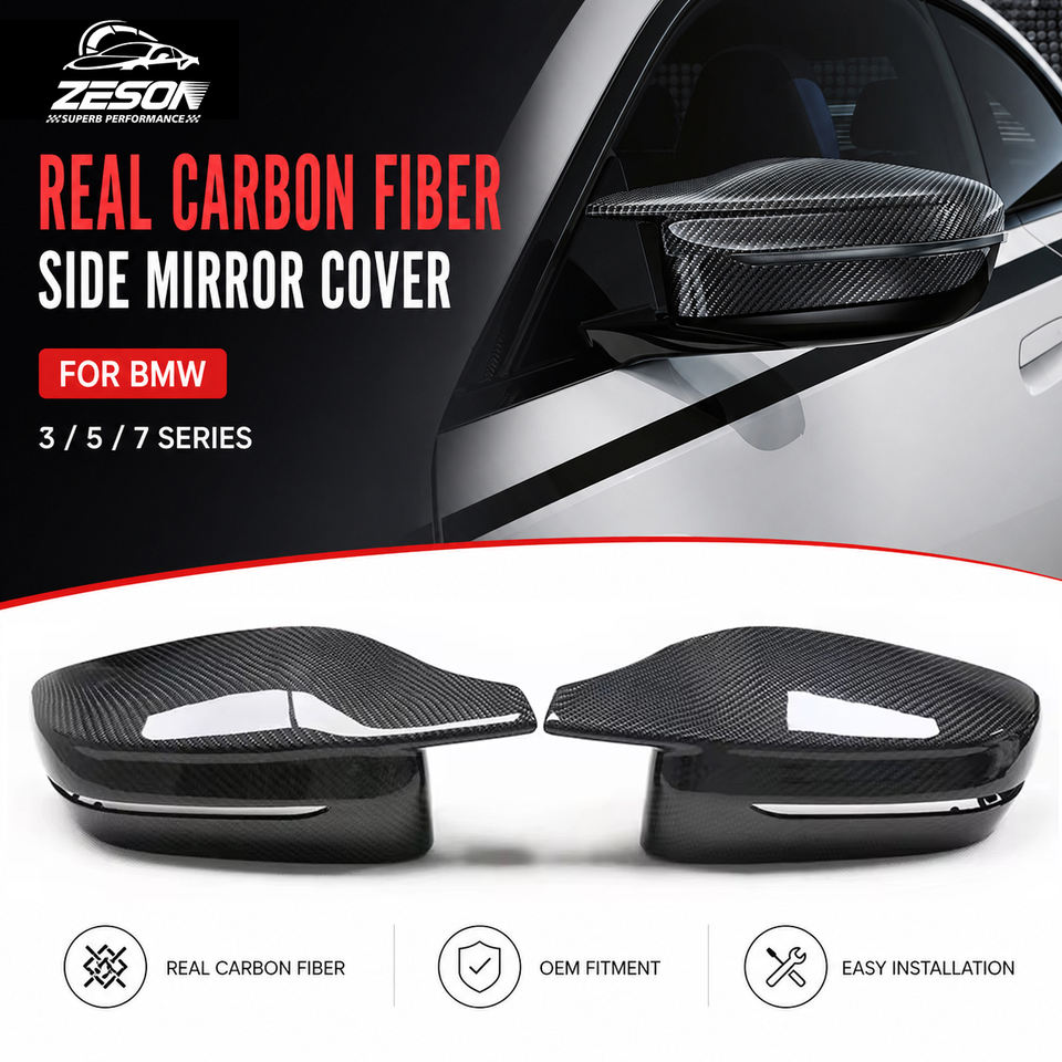 G20/G30/G32/G11/G12/G38/G28/G22/G15/G16 BMW Carbon Fiber Mirror Covers - G8X Style, LHD | Mirror Caps & Mirror Shells β photo 2