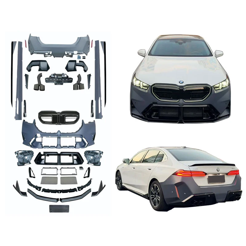 G60 M5 Bumper For Bmw 2024-2026 5 Series G60 Upgrade M5 Body Kit Front Rear Bumper Side Skirt Exhaust Pipe