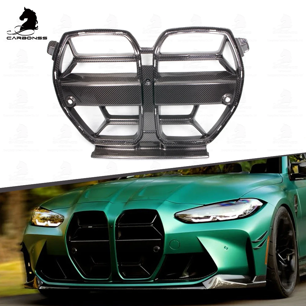 G80/G82 BMW M3/M4 2021+ Dry Carbon Fiber Front Grille - CSL Style | Kidney Grille & Front Grille