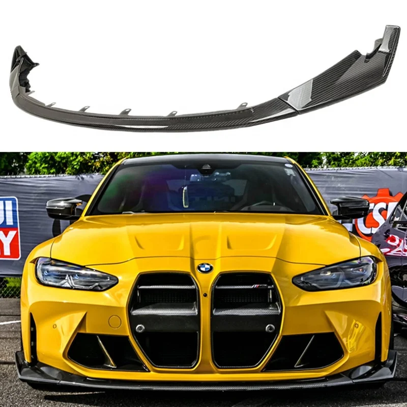 G80 G82 CSL Style Carbon Fiber Front Lip Spoiler For BMW M3 G80 M4 G82 G83 2020+