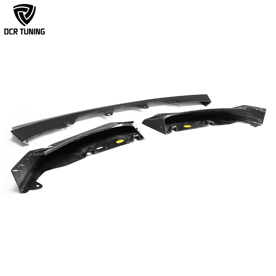 G80/G82/G83 BMW M3/M4 2021+ Dry Carbon Fiber Front Lip - V Style, 3-Piece | Splitter & Chin Spoiler — photo 3