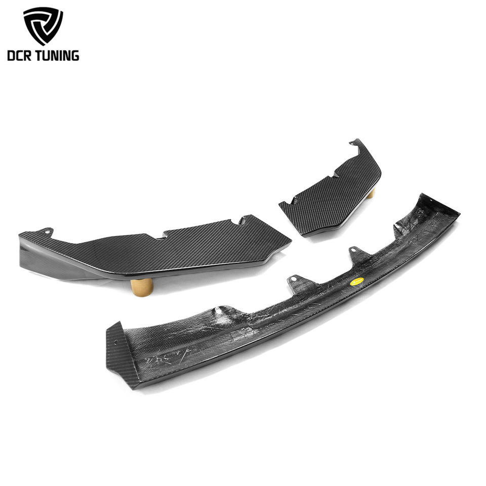 G80/G82/G83 BMW M3/M4 2021+ Dry Carbon Fiber Front Lip - V Style, 3-Piece | Splitter & Chin Spoiler — photo 4
