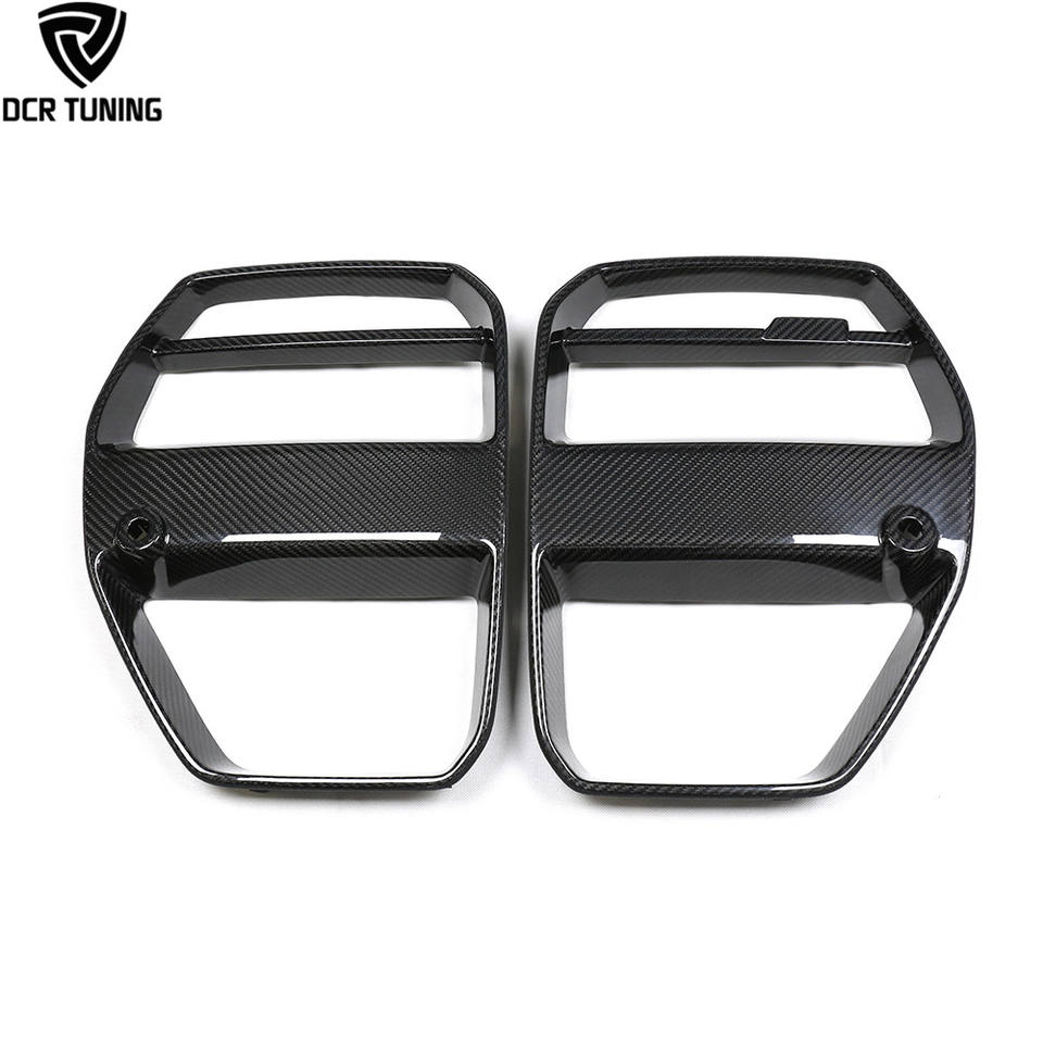 G80/G82/G83 BMW M3/M4 Dry Carbon Fiber Front Grille - V Style | Kidney Grille & Front Grille