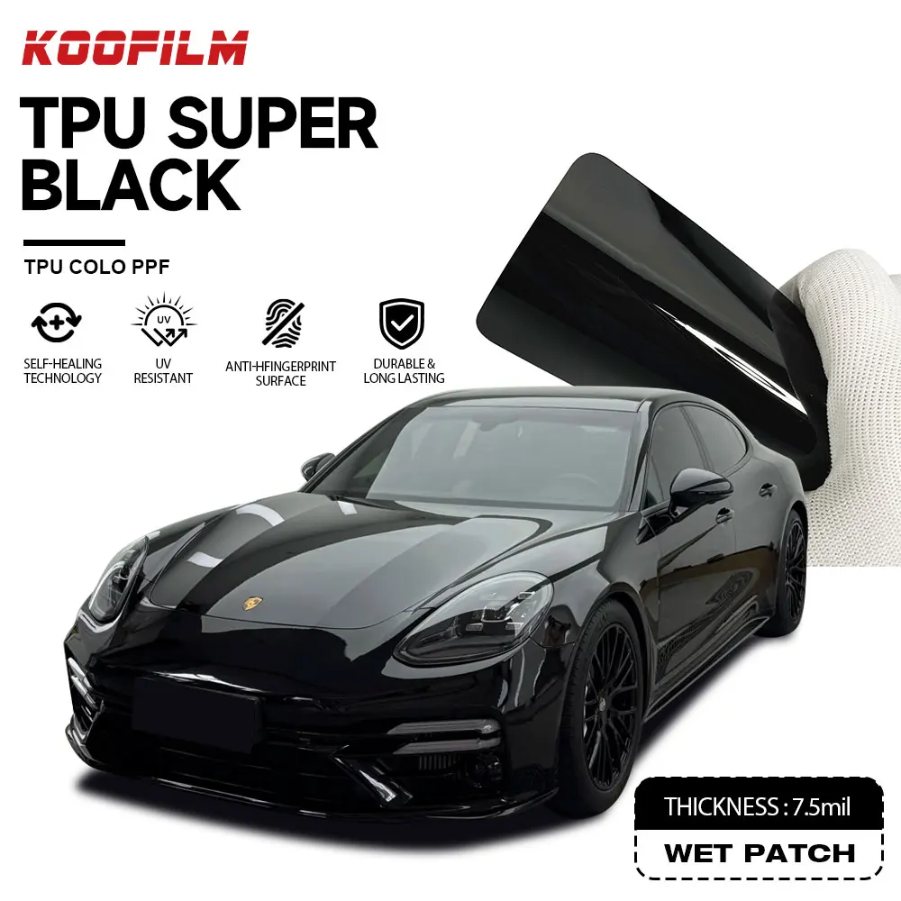 Gloss Black Glossy Car Wrap Protective Wrap High Quality Oem Wholesale Hydrophobic Tpu Color Ppf Customized Color Changing