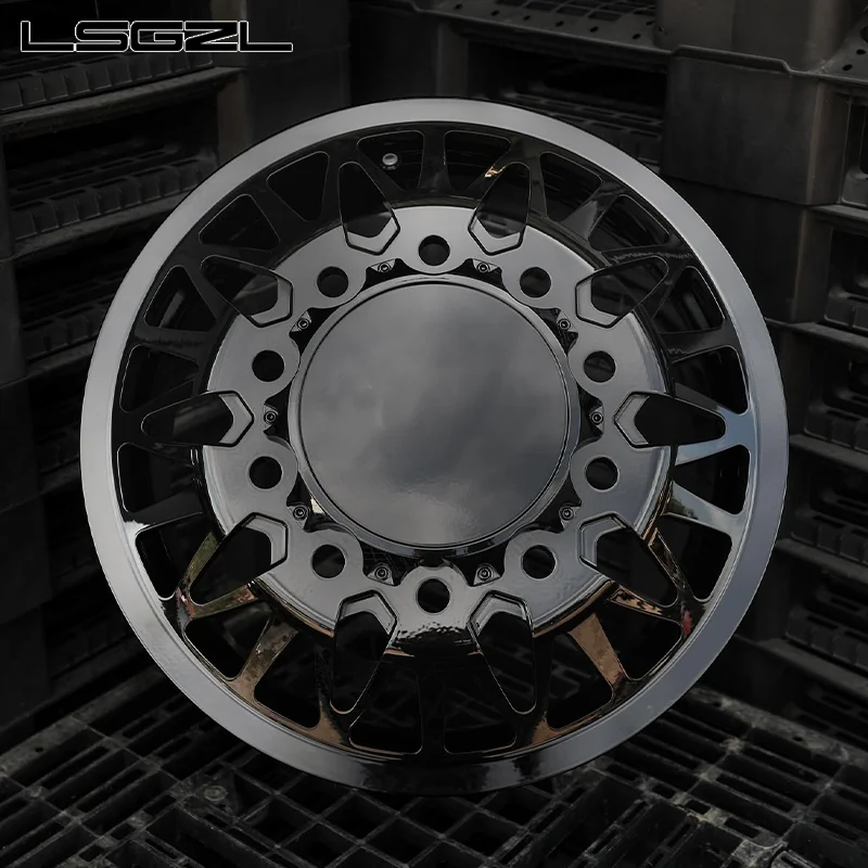 Glossy Black Forged Alloy Dually Rim For Ford Pick-uptruck 8x180 8x200 8x165.18*5.5 8.6.5 22 24 26