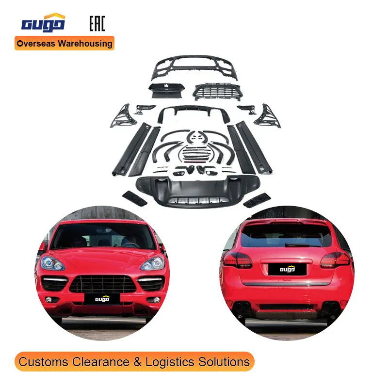 Gugo Gts Style Body Kit Conversion Upgrade For Porsche Cayenne 958.1 2011-2014 Front Rear Bumper Side Skirt Complete Bodykit