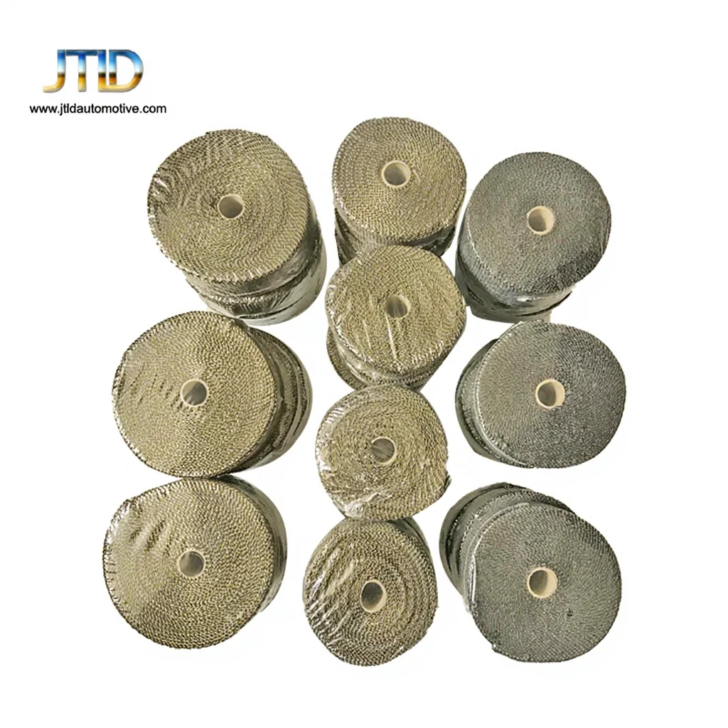 Heat Shield Insulation 1.5mm*50mm*10m With 4pcs Stainless Ties Car Motorcycle Exhaust Wrap Muffler