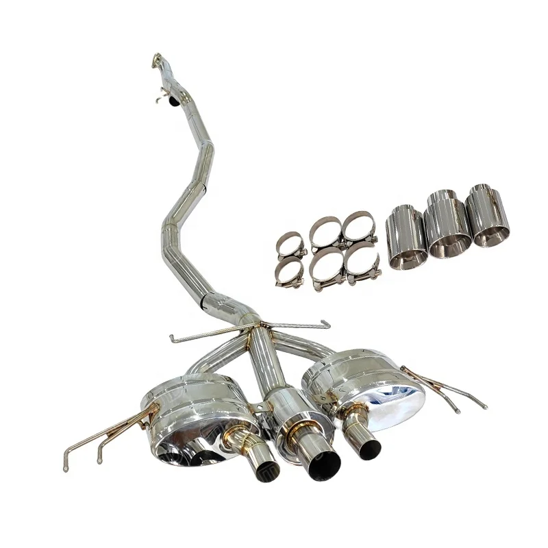 High Performance 304 Stainless Steel Valvetronic Exhaust Catback For Honda Civic Type R Fl5