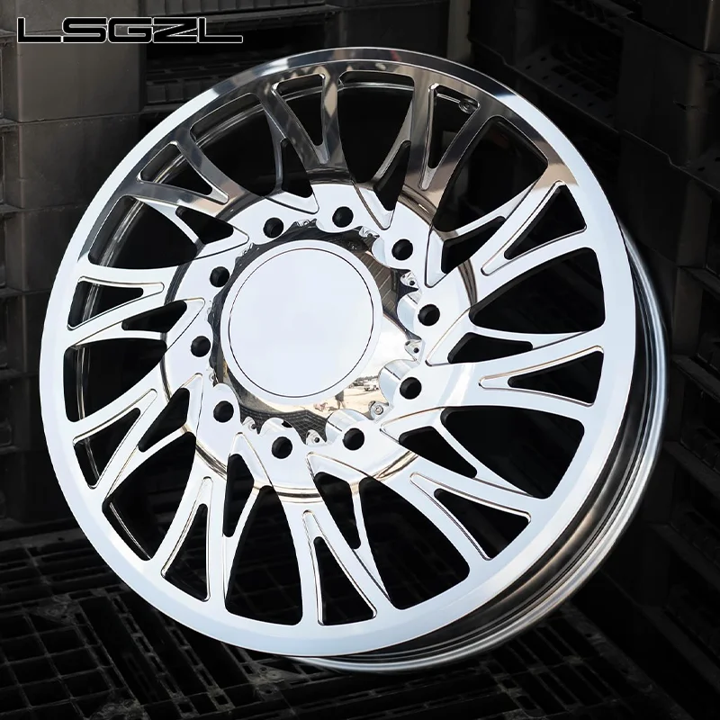 High Polishing Luxury Forged Alloy Dually Rim For Ford Rim Truck 8x180 8x200 8x165.18*5.5 8.6.5 22