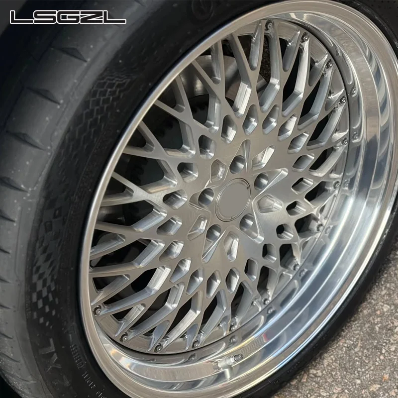 High Polishing Multiple Spoeks 2/3 Pieces Forged Wheels Brushing 5x114.3 5x120 5x130 5x127 Wheels