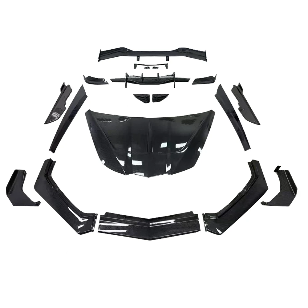 High Quality Carbon Fiber Body Kit Front Lip Rear Diffuser Side Skirts Rear Spoiler For Chevrolet