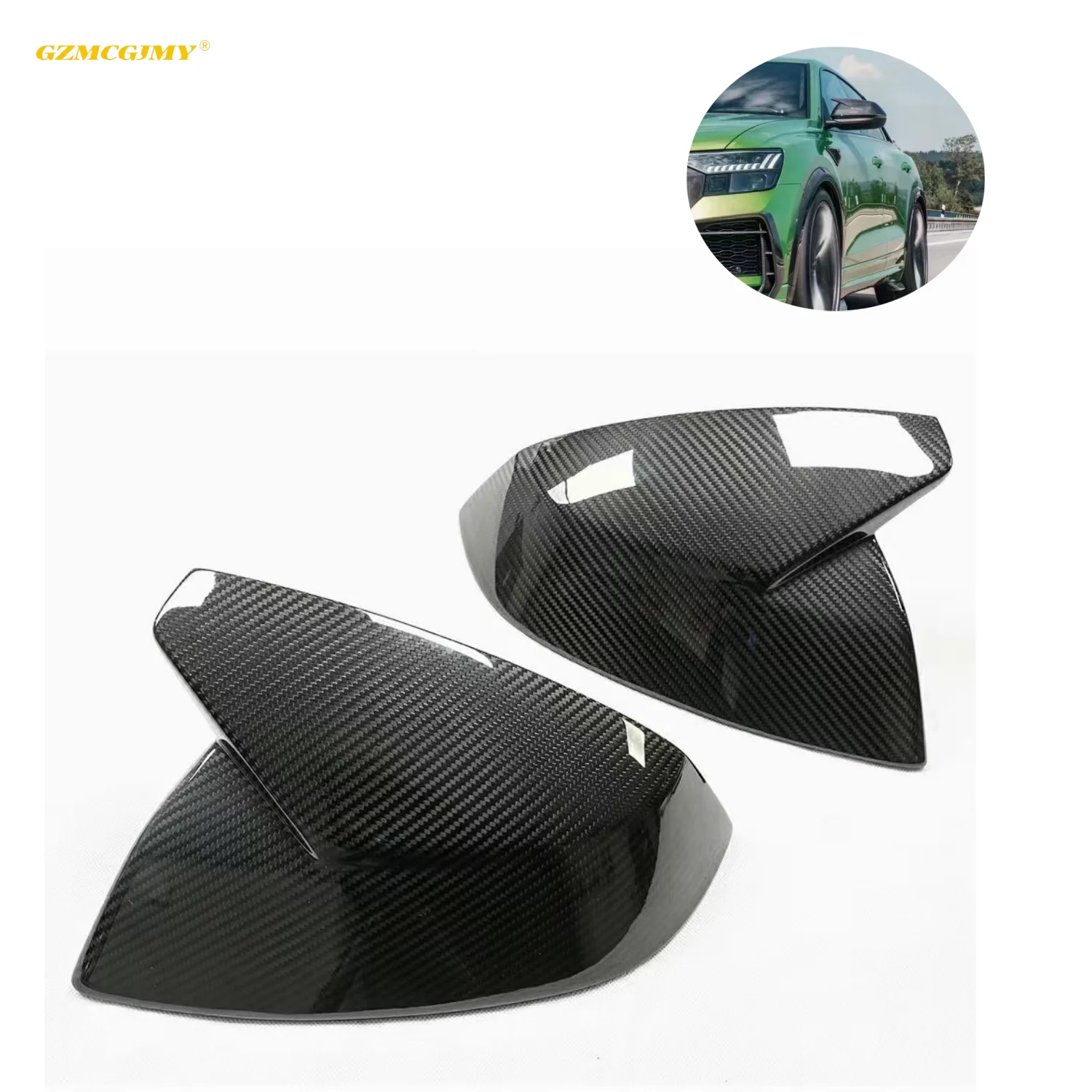 High Quality Covered Rearview Mirror Cover Suitable For Audi Rsq8 Sq8 Q8 Abt Rearview Mirror Cover