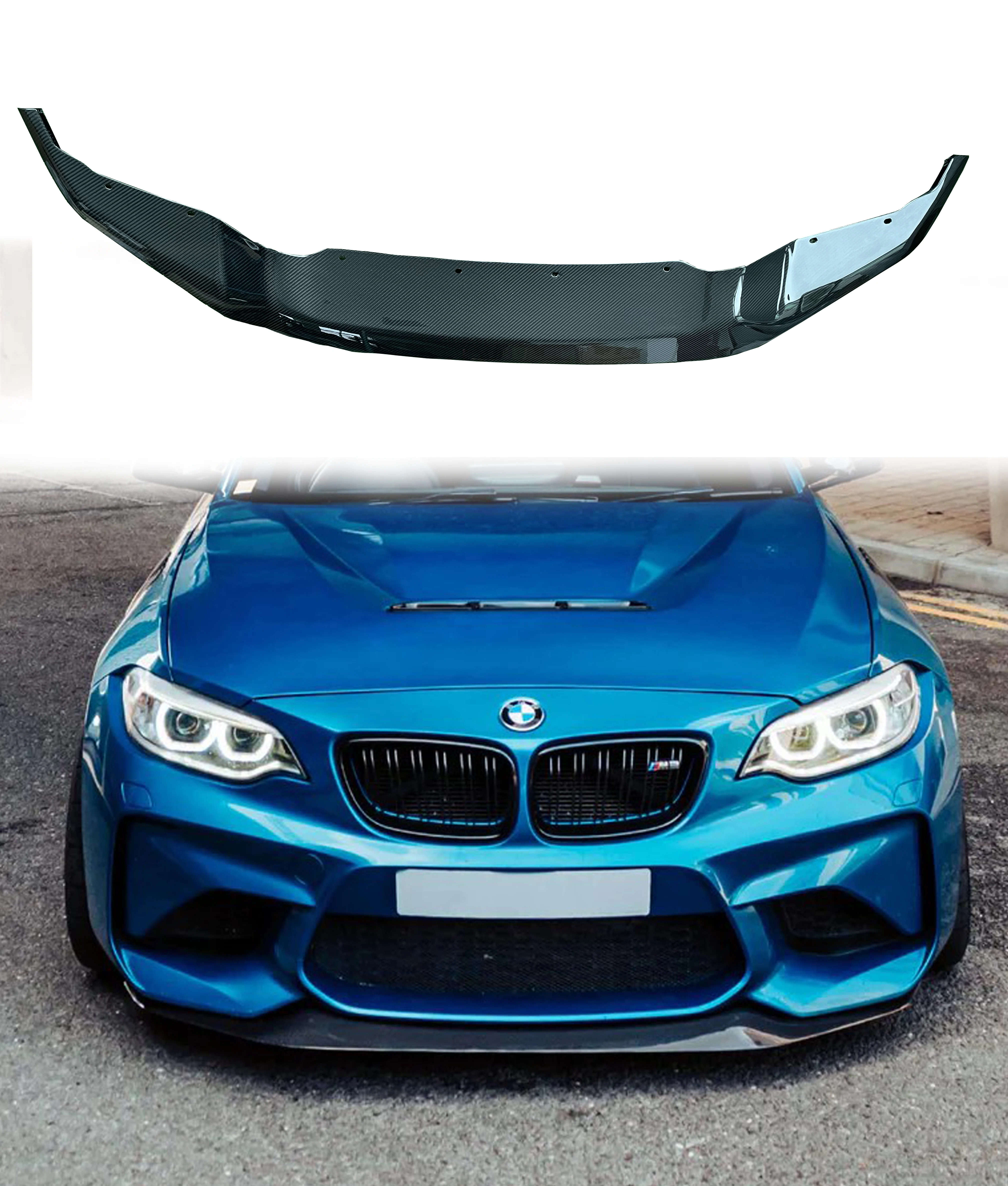 High Quality Dry Carbon Rsc Front Bumper Lip For Bmw F87 M2