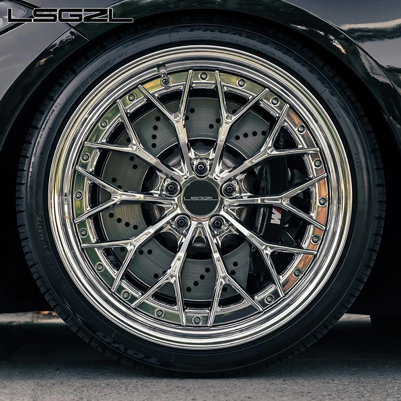 High Quality Passenger2 Pieces Forged Passenger Car Wheels 5x114.3 5x120 5x130 5x127 18 20 22 Inch