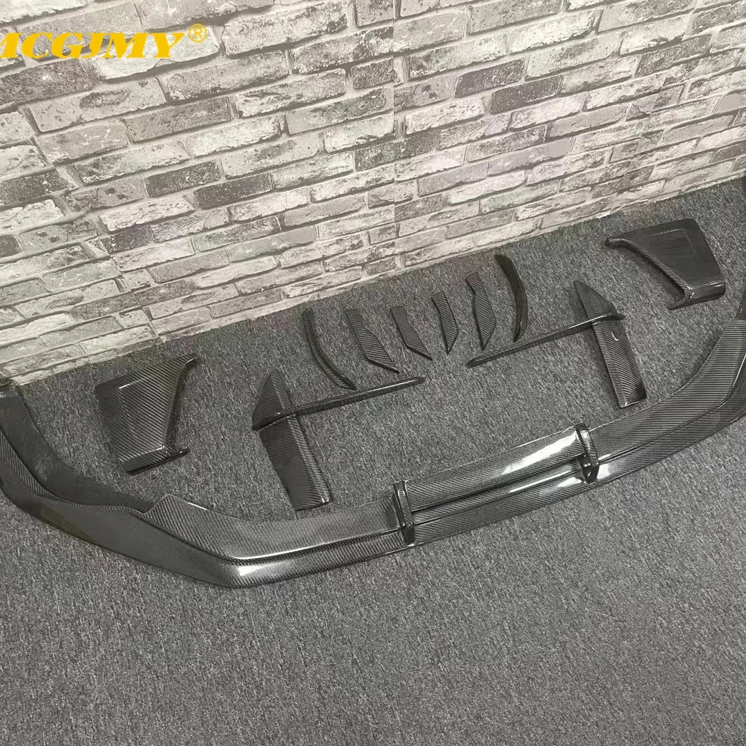 High Quality Rs6 Abt Carbon Fiber Front Lip Suitable For Audi C8 Rs6 Carbon Fiber Front Lip